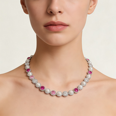 COCO MOP NCK/RHD PINK CYSTAL