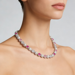 COCO MOP NCK/RHD PINK CYSTAL