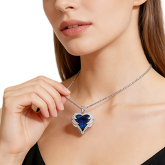 Amore Deep Blue heart NCK/RHOD