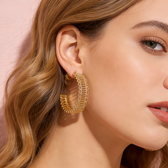 JAMIE Hoop huggie EAR/Gold