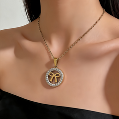 Bow Cutout NCK/GOLD Stainless Steel