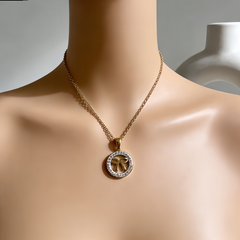 Bow Cutout NCK/GOLD Stainless Steel