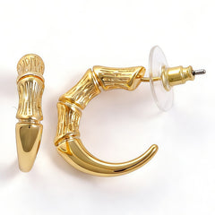C Hoop huggie EAR/Gold