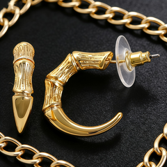 C Hoop huggie EAR/Gold