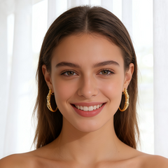 C Hoop huggie EAR/Gold