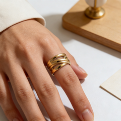 Knot Statement Ring/Stainless Steel