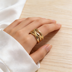 Knot Statement Ring/Stainless Steel