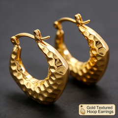 Tessa Hoop huggie  EAR/Gold