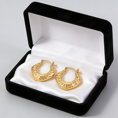 Tessa Hoop huggie  EAR/Gold