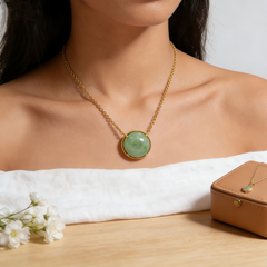 GREEN DONGLING NCK/GLD