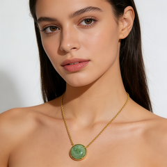 GREEN DONGLING NCK/GLD