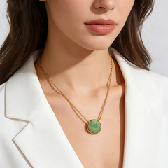 GREEN DONGLING NCK/GLD