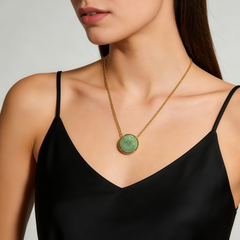 GREEN DONGLING NCK/GLD