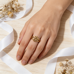 Love Knot Ring/GOLD Stainless Steel