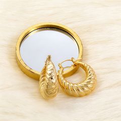 MCKENNA Hoop huggie EAR/Gold