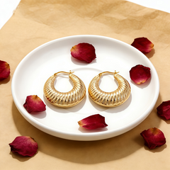 DEMI Hoop huggie EAR/Gold