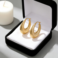 DEMI Hoop huggie EAR/Gold