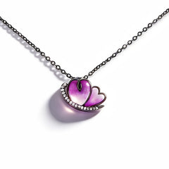 Leni butterfly enamel pendant NCK