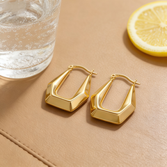 ELLE Hoop huggie EAR/Gold