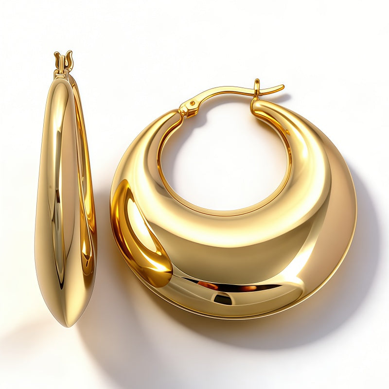 ALEX  Hoop huggie EAR/Gold