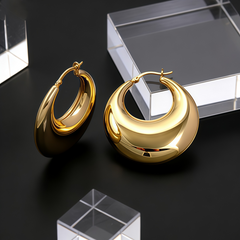 ALEX  Hoop huggie EAR/Gold