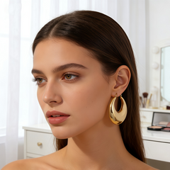 ALEX  Hoop huggie EAR/Gold