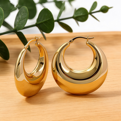 ALEX  Hoop huggie EAR/Gold