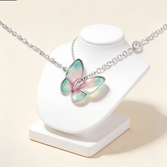 Stella butterfly enamel pendant NCK