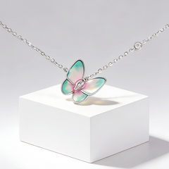 Stella butterfly enamel pendant NCK