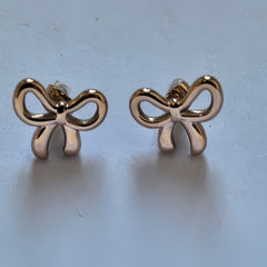 Bow Stud Earrings/RSG Stainless Steel