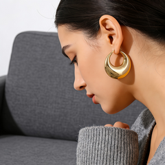 ALEX  Hoop huggie EAR/Gold