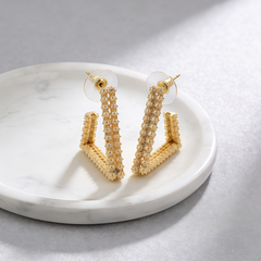 NOLA Hoop huggie EAR/Gold