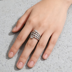 SNAKE CHARM RING/VSV