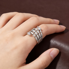 SNAKE CHARM RING/VSV