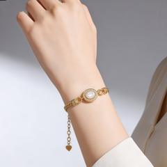 White MOP BRC/18K GLD