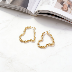 ELYSE Hoop huggie EAR/Gold