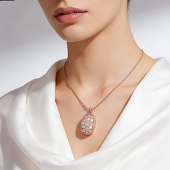 FREYA WHITE CRYSTAL NCK/GOL