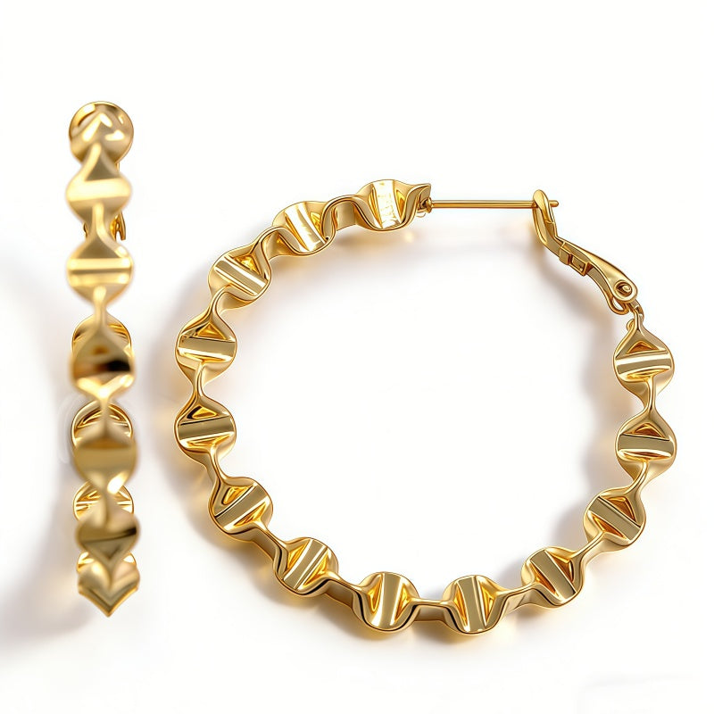 ELTON Hoop huggie S EAR/Gold