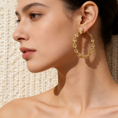 ELTON Hoop huggie S EAR/Gold