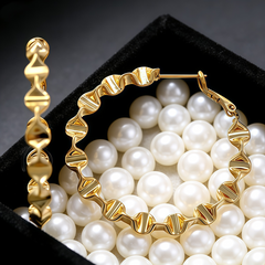 ELTON Hoop huggie S EAR/Gold