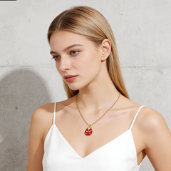 Lucky Ladybug enamel NCK/GOLD