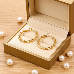 ELTON Hoop huggie L EAR/Gold