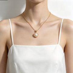 ZOE PEARL Necklace/GOLD