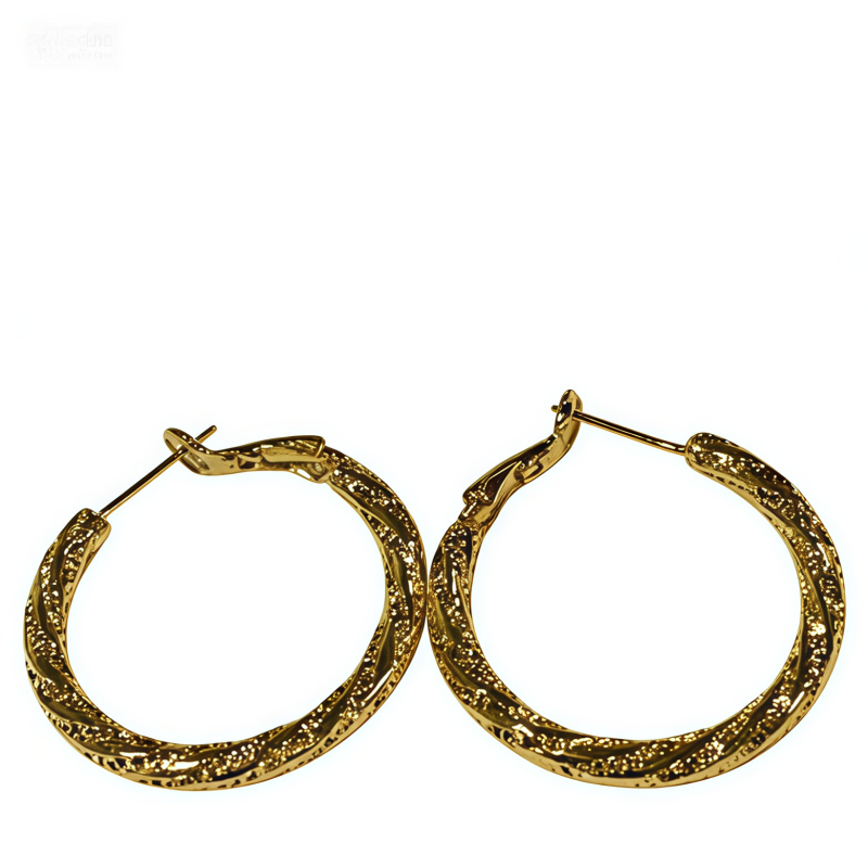 SUN Hoop huggie EAR/Gold