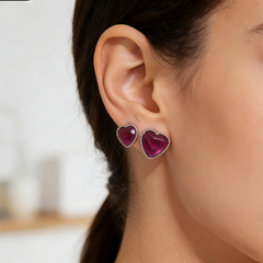 STUD Earrings /Rhodium