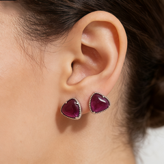 STUD Earrings /Rhodium