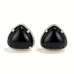 STUD Earrings /Rhodium