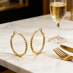 MABEL Hoop huggie EAR/Gold