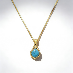 Blue line turquoise NCK/GLD