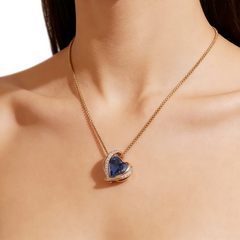 Azure Petite Heart NCK/ROSE